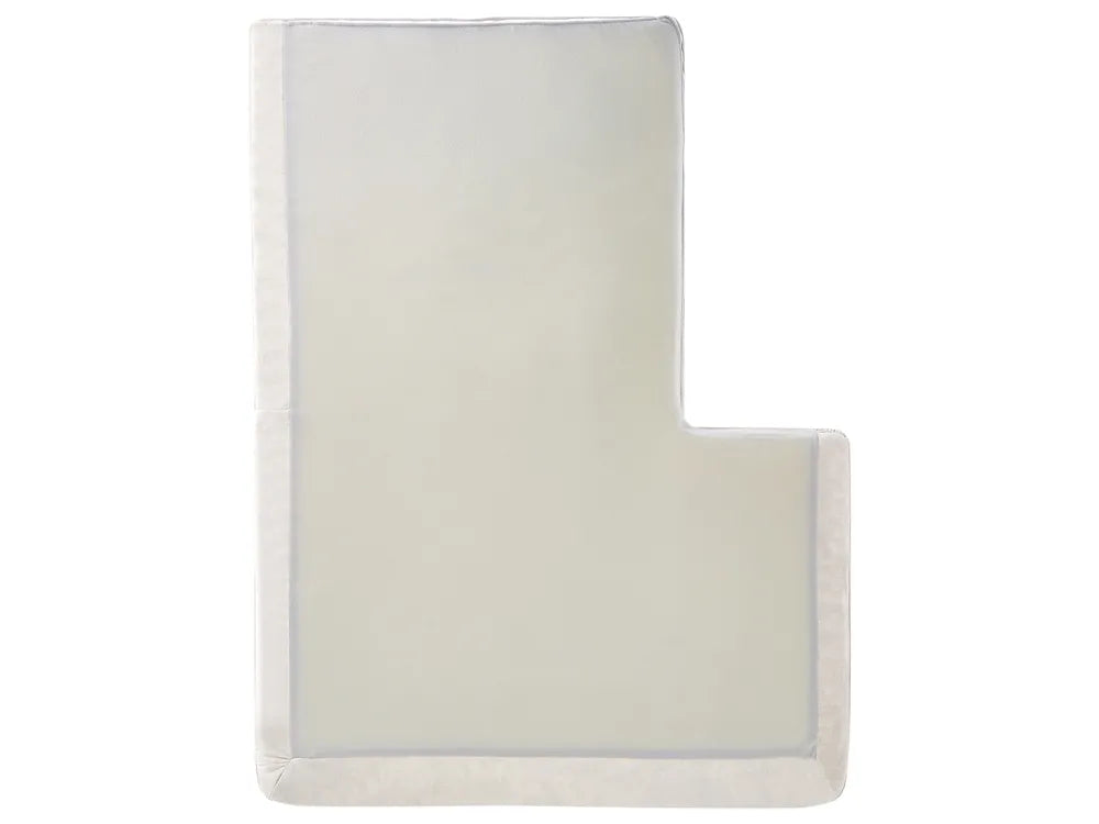 Corner Sofa 4 Seater Fabric Light Beige Left Hand Viola