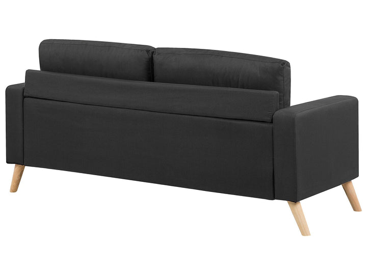 Kalmar 2 Seater Fabric Sofa Black