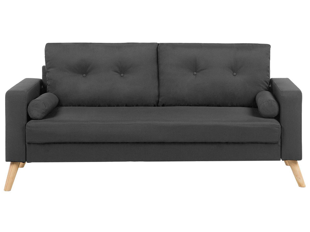 Kalmar 2 Seater Fabric Sofa Dark Grey