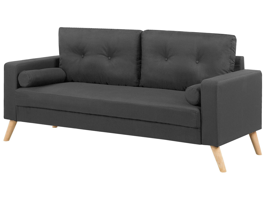 Kalmar 2 Seater Fabric Sofa Dark Grey