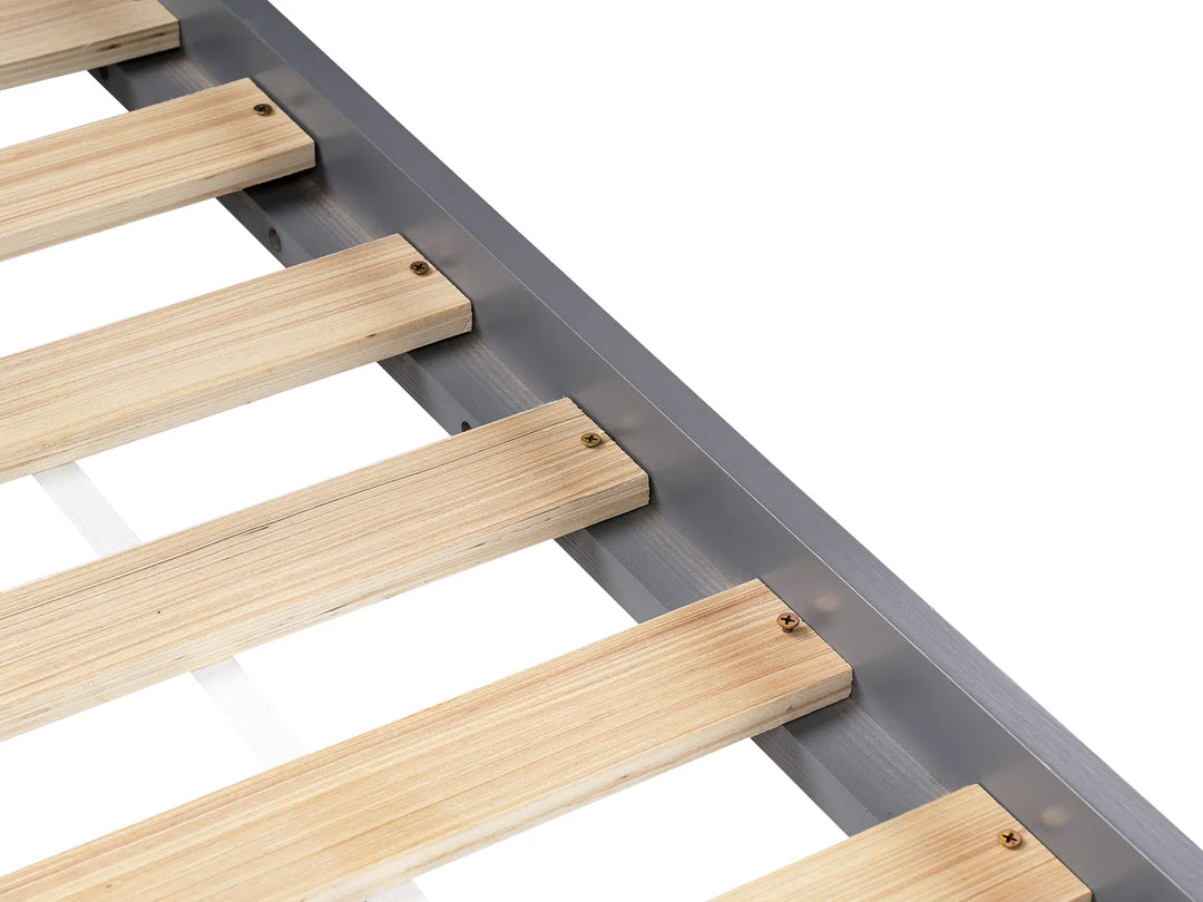 Kids Bed House Pine Wood 90 x 200 cm with Storage Grey Holli