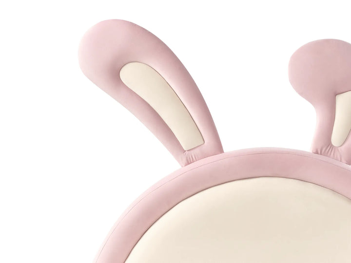Kids Bed Rabbit Velvet 90 x 200 cm Pink Ariani