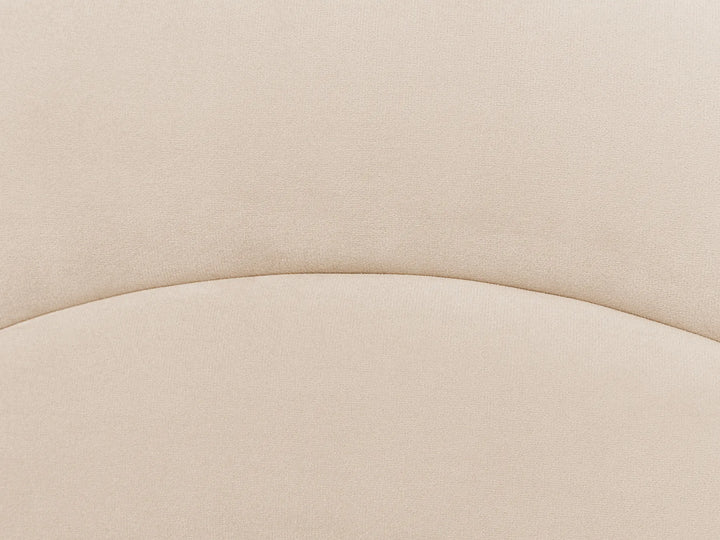 Kids Bed Velvet 90 x 200 cm Beige Dine