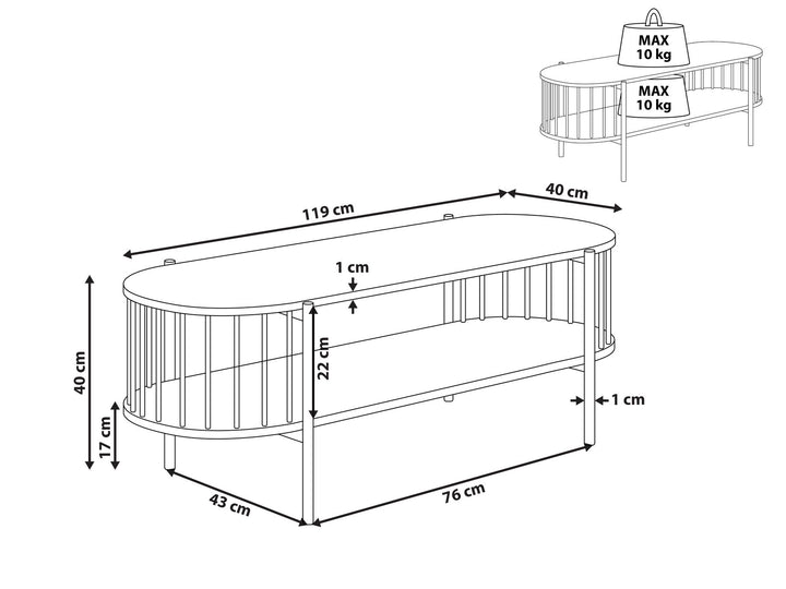 TV Stand Black Latwana