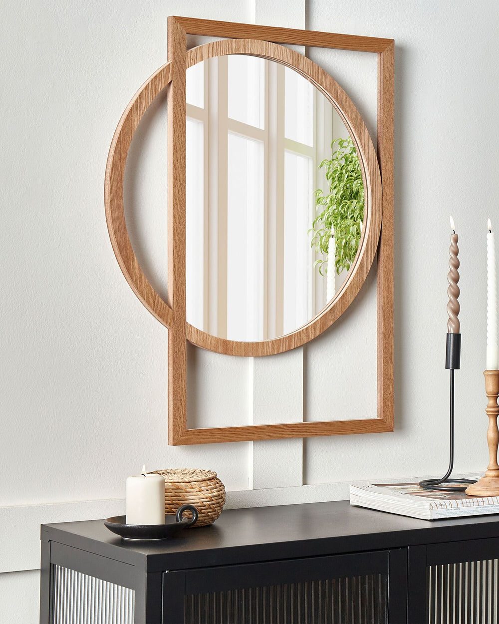 Lauron Wall Mirror Light Brown
