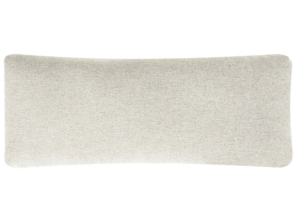 Corner Sofa 4 Seater Fabric Light Beige Left Hand Caudill