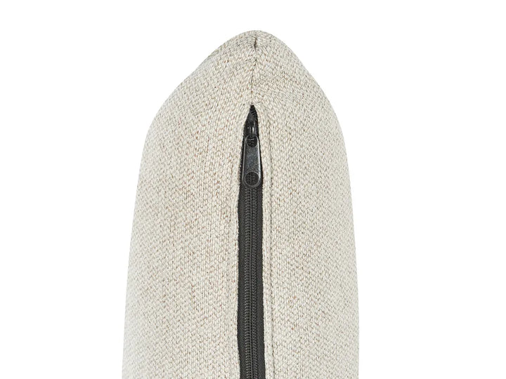 Corner Sofa 4 Seater Fabric Light Beige Left Hand Caudill