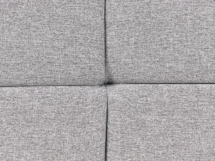 Sofa 3 Seater Fabric Light Grey Syd