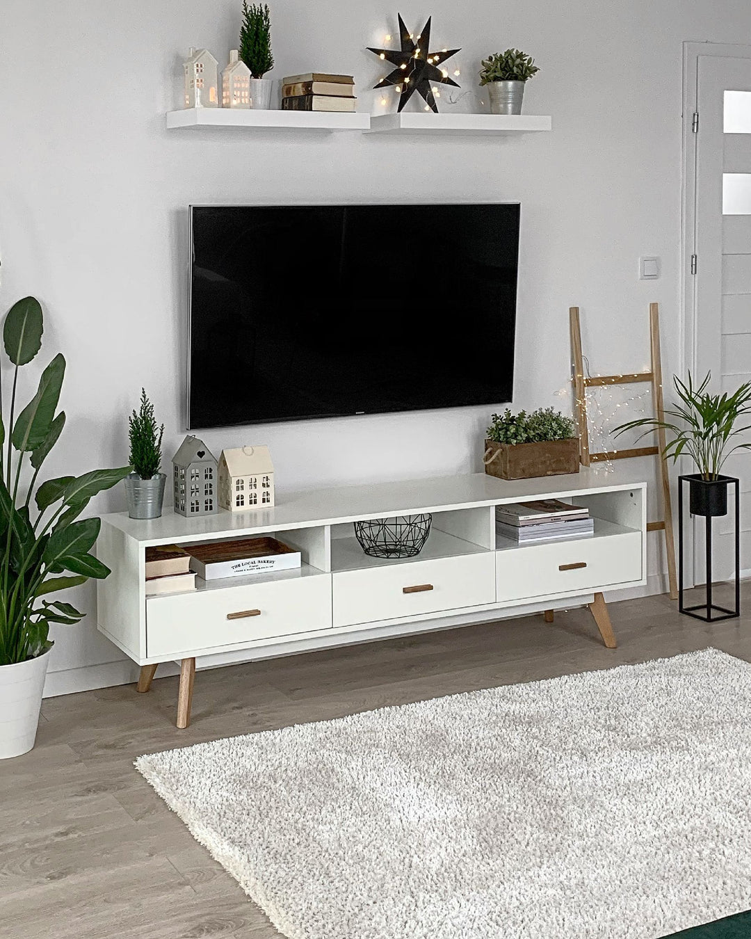 TV Stand White Sulton