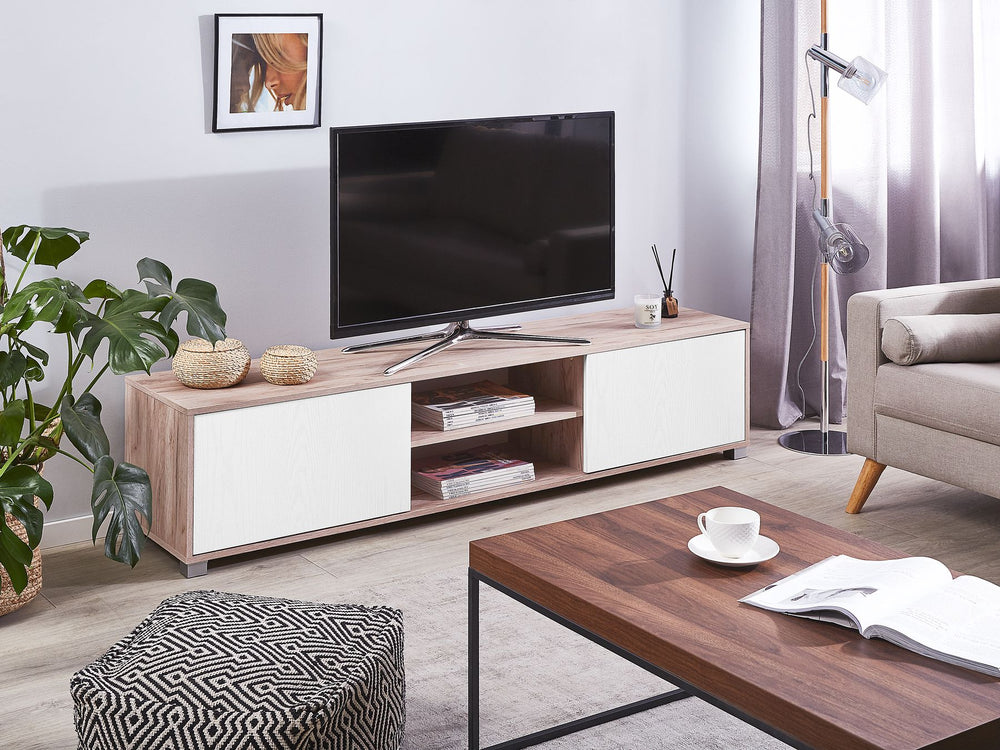 TV Stand Brown/ White Lincoln