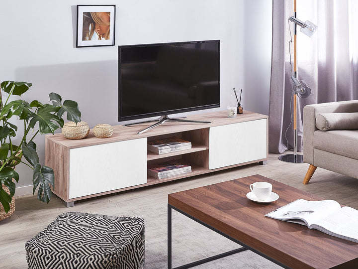 TV Stand Brown/ White Lincoln