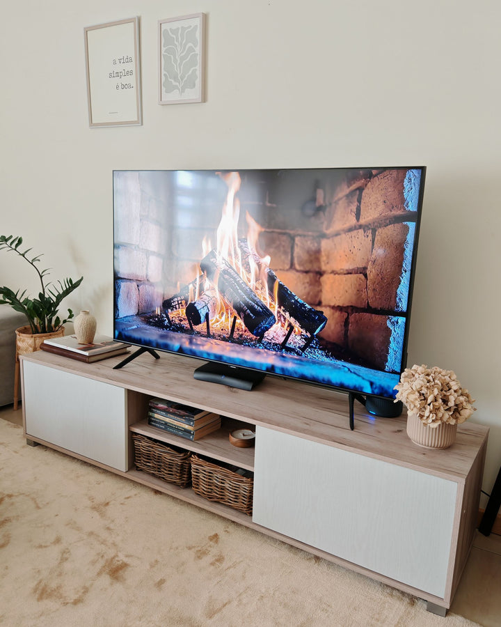 TV Stand Brown/ White Cesilee