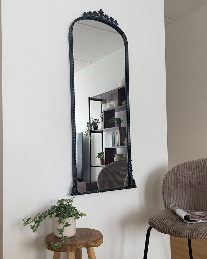 Livry Wall Mirror Metal Black