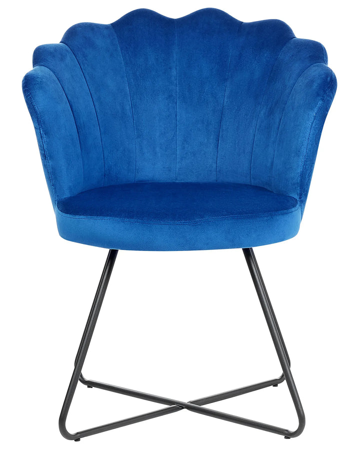 Lovelock Armchair Velvet Navy Blue