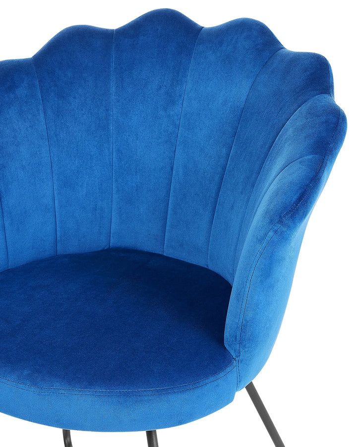 Lovelock Armchair Velvet Navy Blue