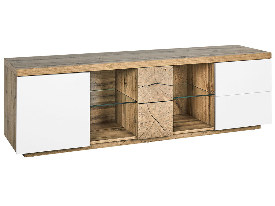 TV Stand Brown/ White Labonte