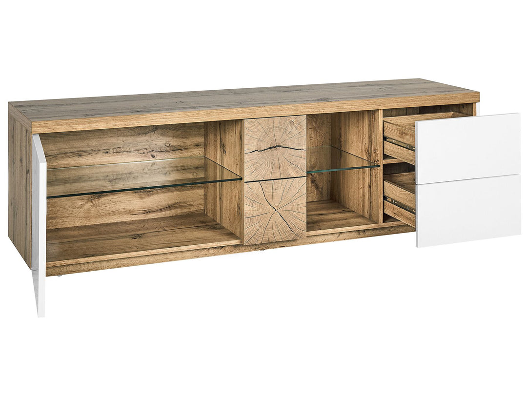 TV Stand Brown/ White Labonte