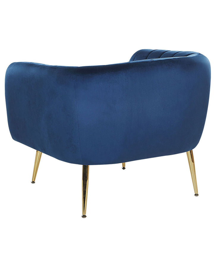 Laconia Armchair Velvet Dark Blue