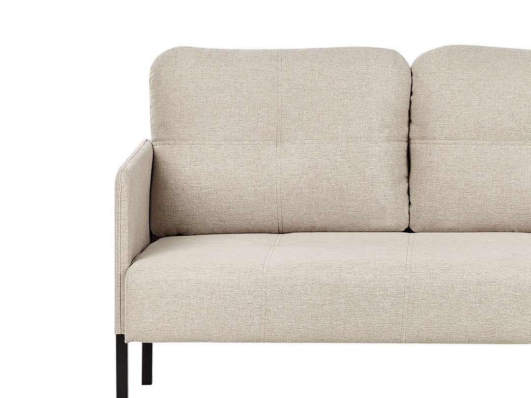 Lahti 2 Seater Fabric Sofa Beige