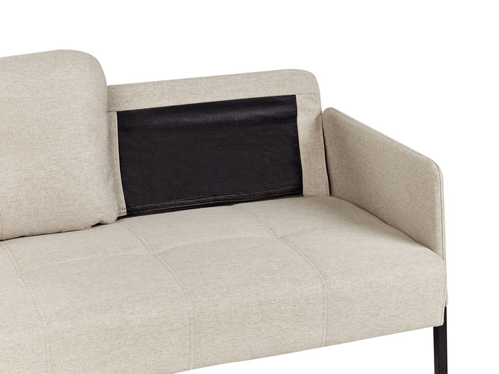 Lahti 2 Seater Fabric Sofa Beige