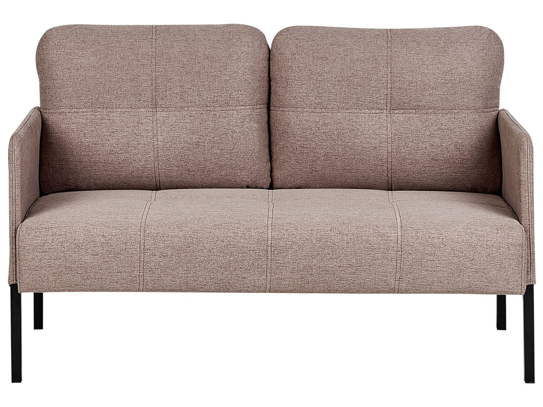 Lahti 2 Seater Fabric Sofa Brown