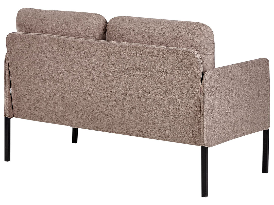 Lahti 2 Seater Fabric Sofa Brown