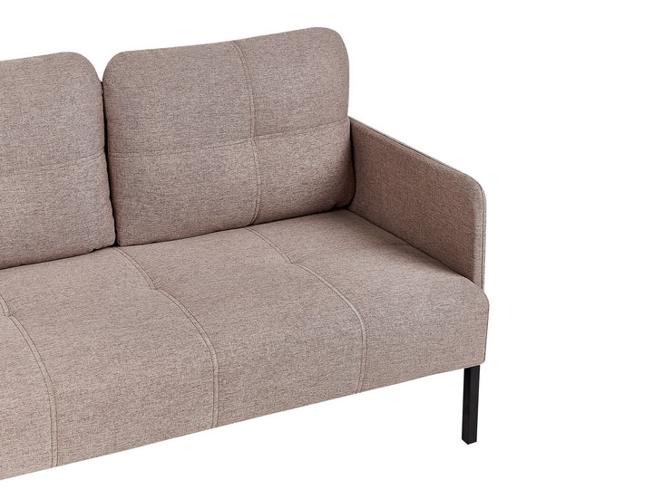 Lahti 2 Seater Fabric Sofa Brown