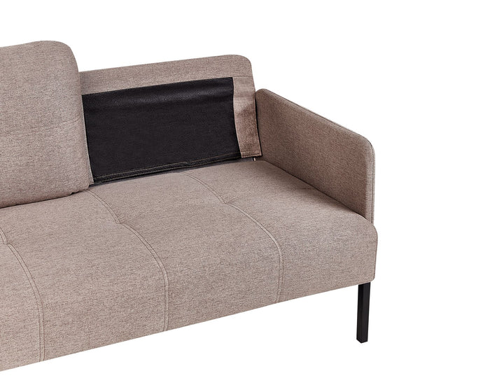 Lahti 2 Seater Fabric Sofa Brown