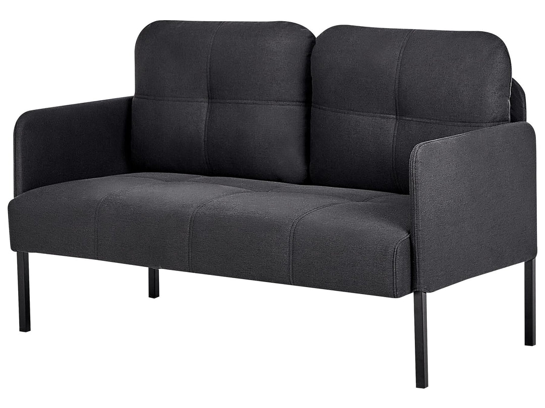 Lahti 2 Seater Fabric Sofa Graphite Grey