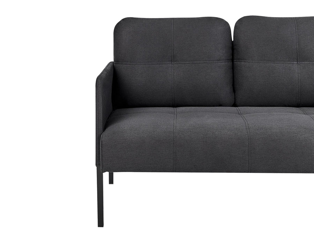 Lahti 2 Seater Fabric Sofa Graphite Grey