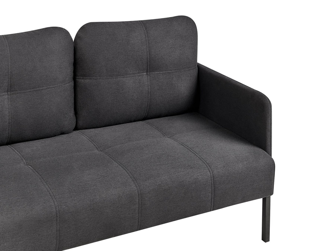 Lahti 2 Seater Fabric Sofa Graphite Grey