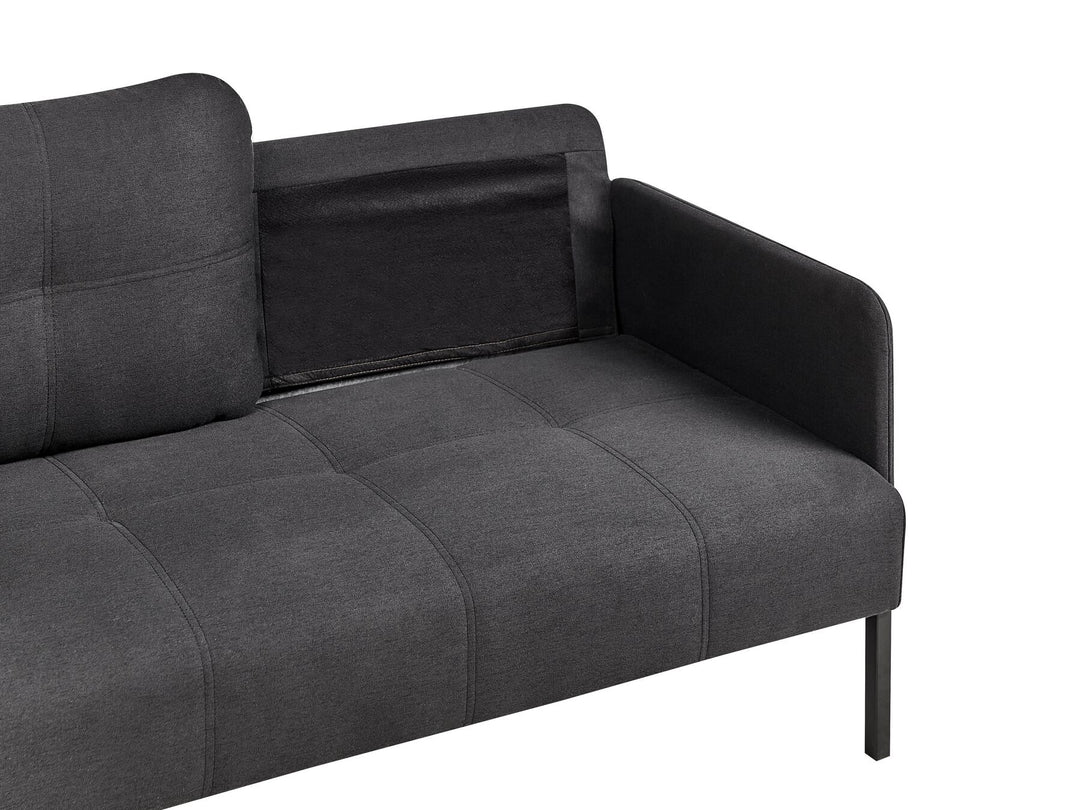 Lahti 2 Seater Fabric Sofa Graphite Grey