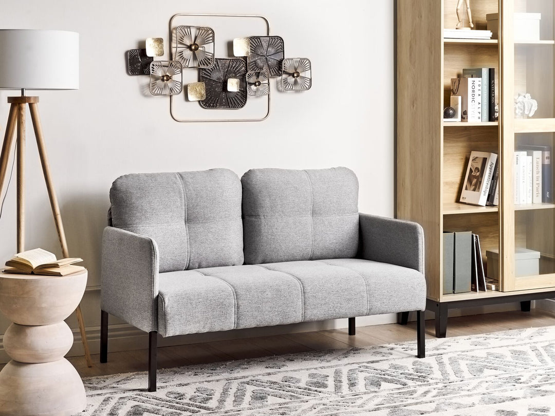 Lahti 2 Seater Fabric Sofa Grey