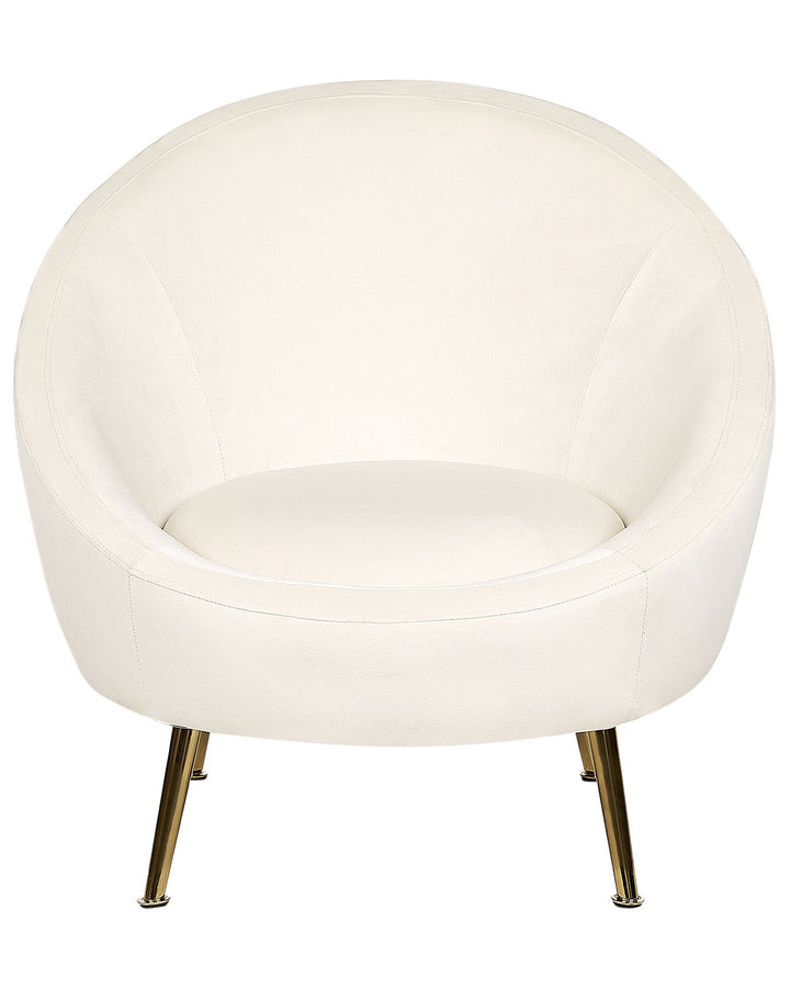 Langa Armchair Velvet Off-White