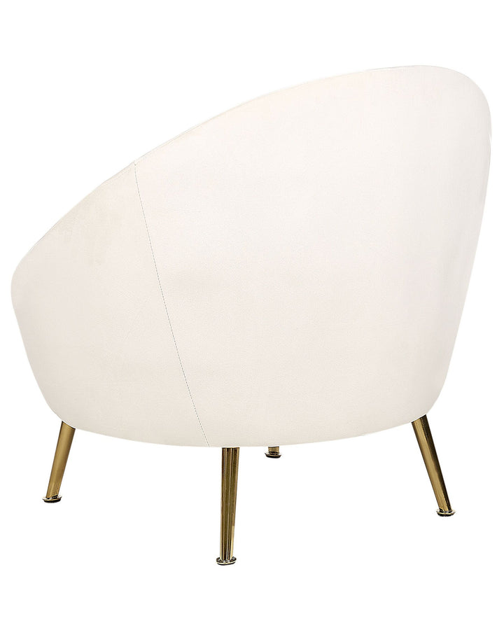 Langa Armchair Velvet Off-White