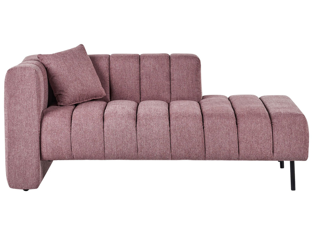 Lannils Left Hand Chaise Lounge Pink