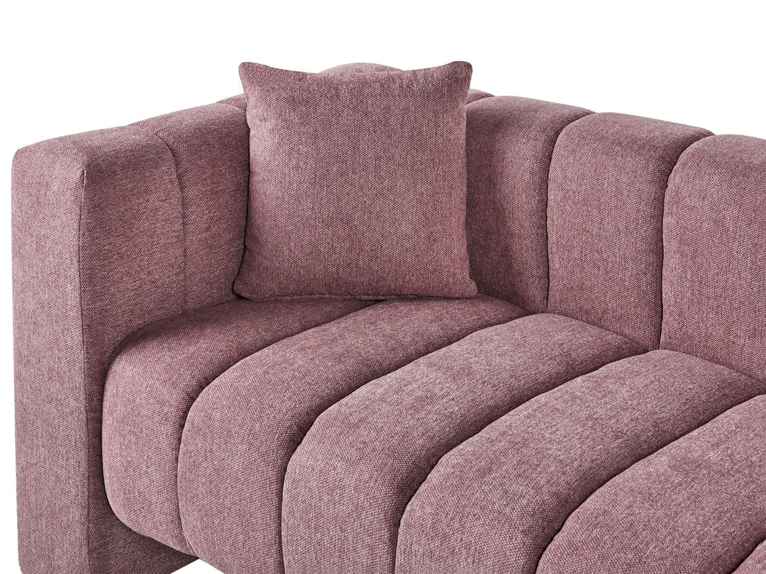 Lannils Left Hand Chaise Lounge Pink