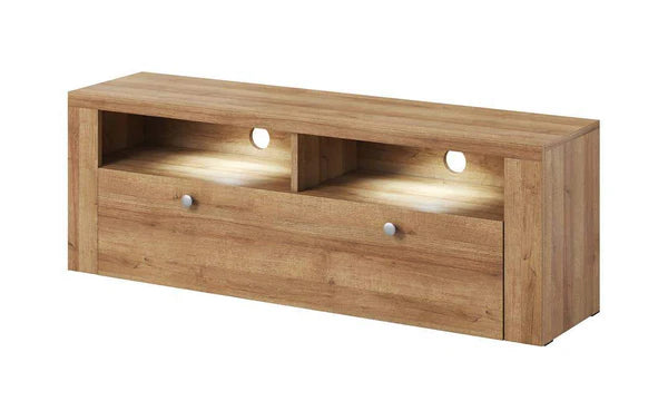 Larona 41 TV Cabinet 140 cm Oak Satin & Touchwood