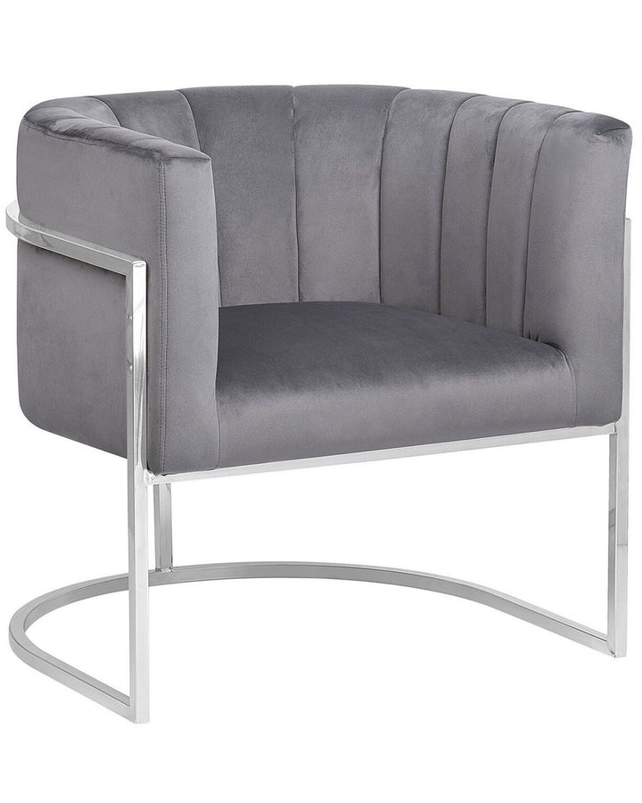 Larvik Armchair Velvet Grey