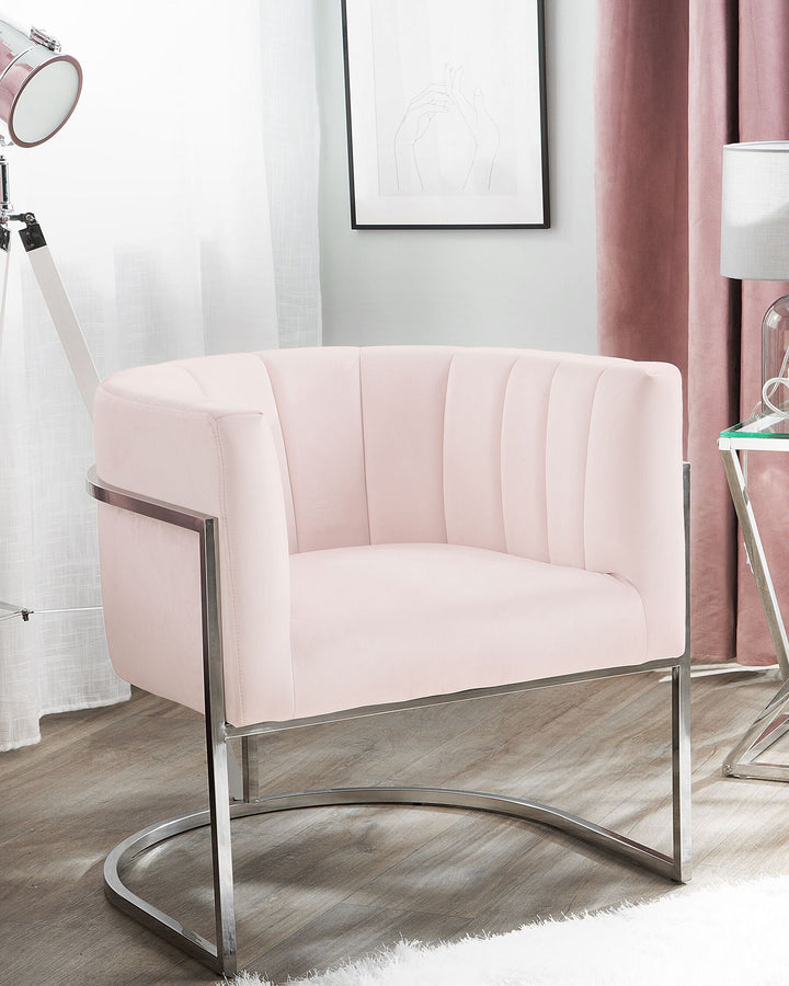 Larvik Armchair Velvet Pink 