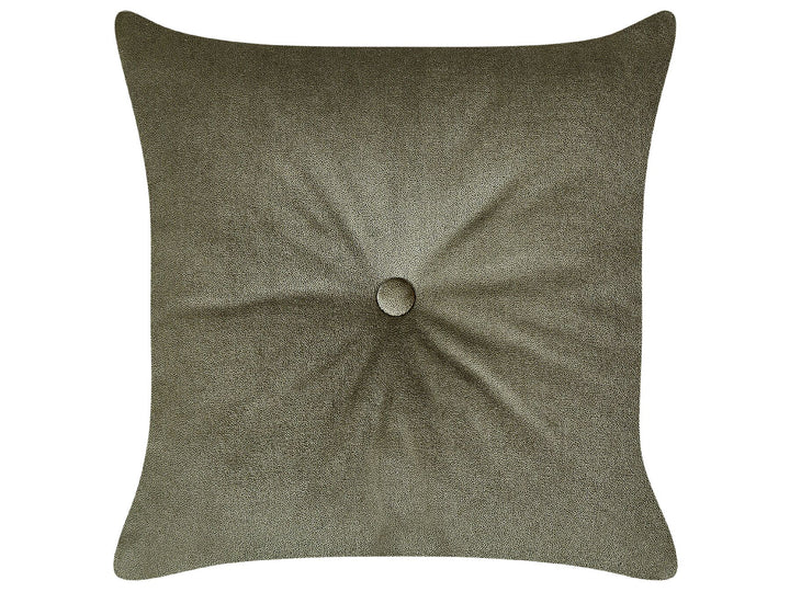 Lattes II Left Hand Velvet Chaise Lounge Olive Green