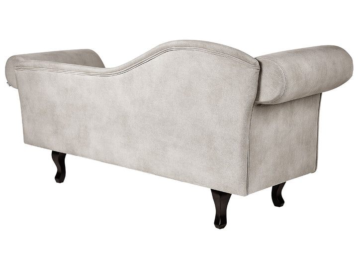 Lattes II Left Hand Velvet Chaise Lounge Taupe