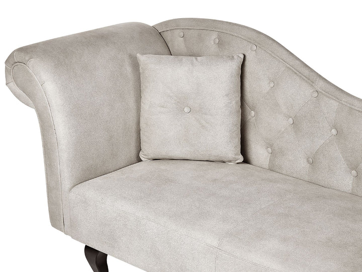 Lattes II Left Hand Velvet Chaise Lounge Taupe