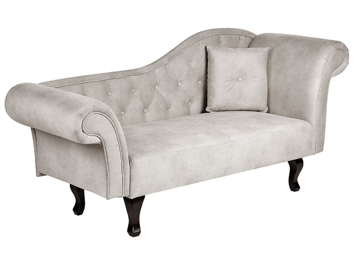 Lattes II Right Hand Velvet Chaise Lounge Taupe