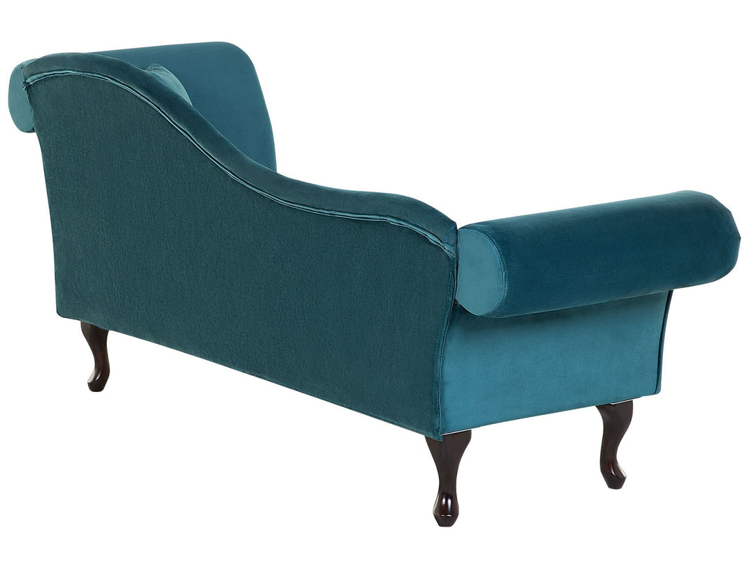 Lattes Right Hand Chaise Lounge Velvet Teal