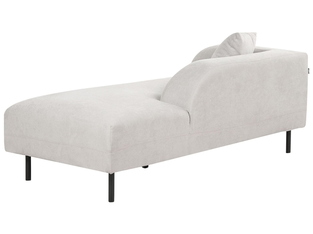 Le Crau Left Hand Fabric Chaise Lounge Light Grey