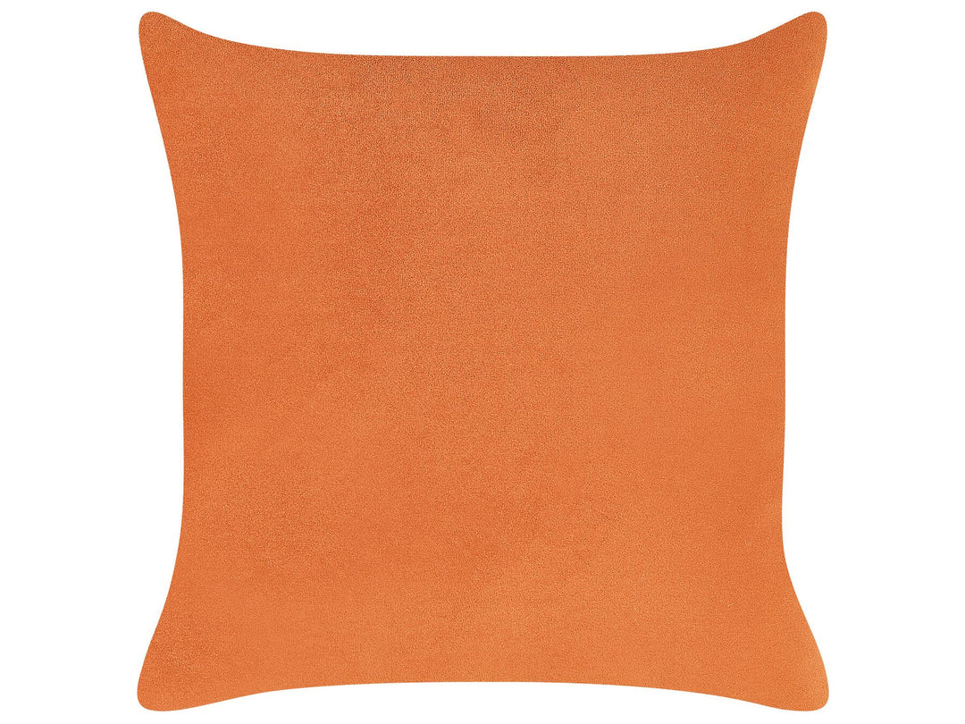 Le Crau Left Hand Velvet Chaise Lounge Orange