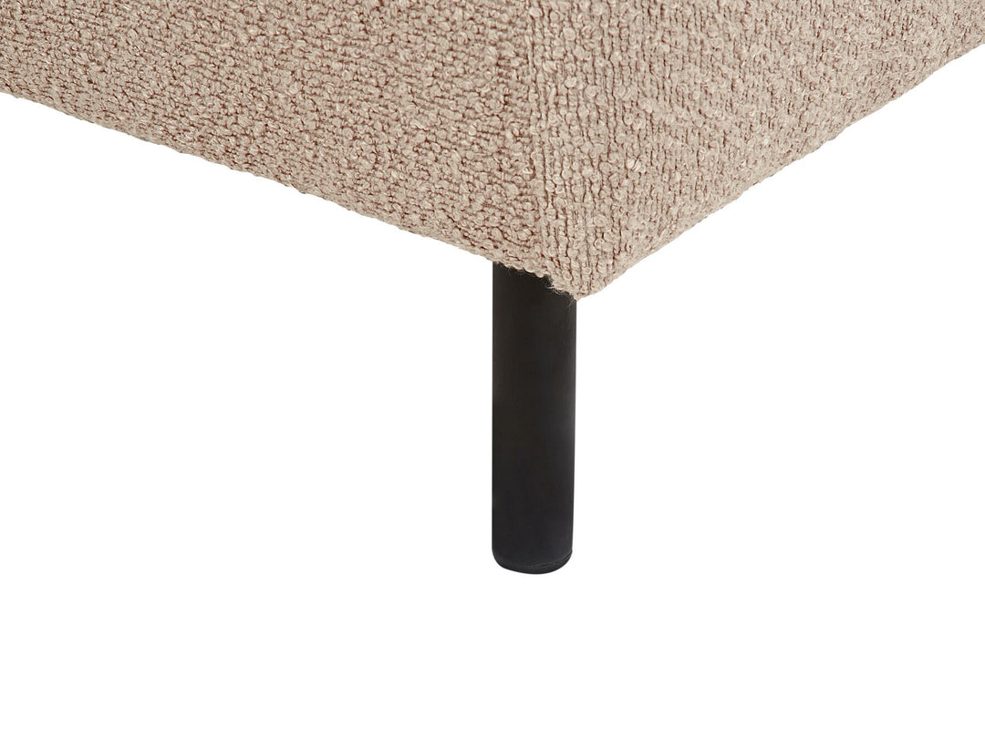 Le Crau Right Hand Boucle Chaise Lounge Taupe