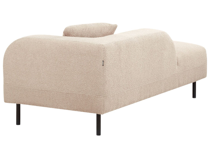 Le Crau Right Hand Boucle Chaise Lounge Taupe