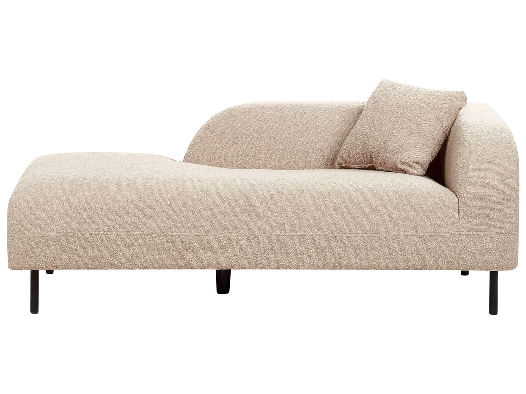 Le Crau Right Hand Boucle Chaise Lounge Taupe